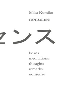 cover image of nonsense